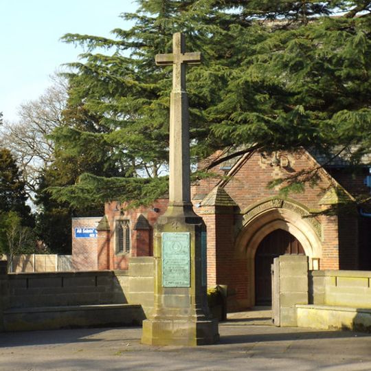 Four Oaks War Memorial Outside the Church of All Saints
