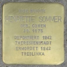 Stolperstein à la mémoire de Henriette Sommer
