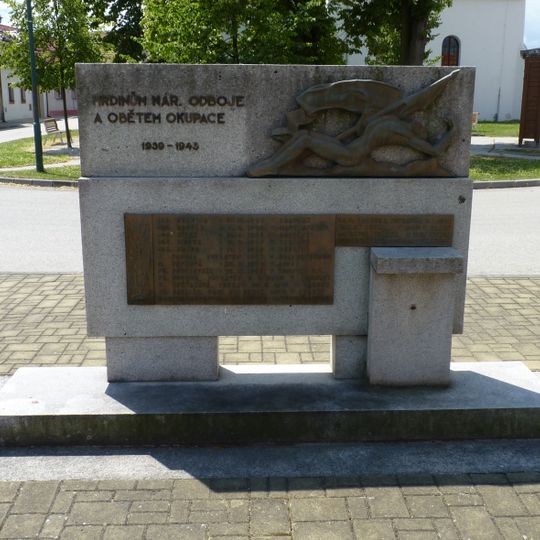 World War II memorial in Lomnice nad Lužnicí