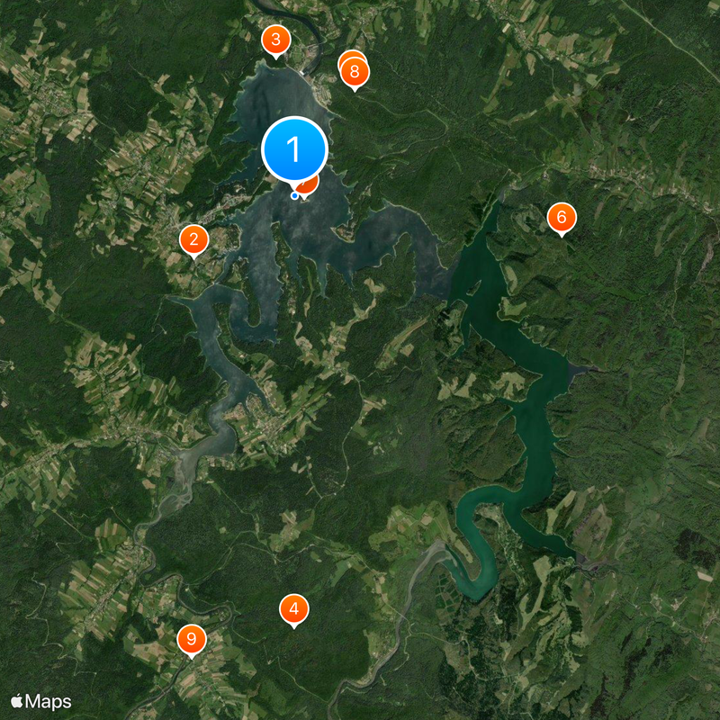 Solina-Stausee Karte