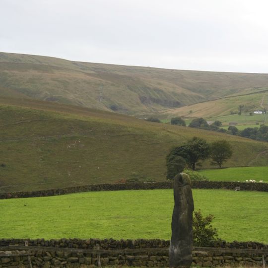 Two standing stones to north and south of lane between Stones Grange Farm and Stones Farm at NGR SD92522359 and NGR 92252380