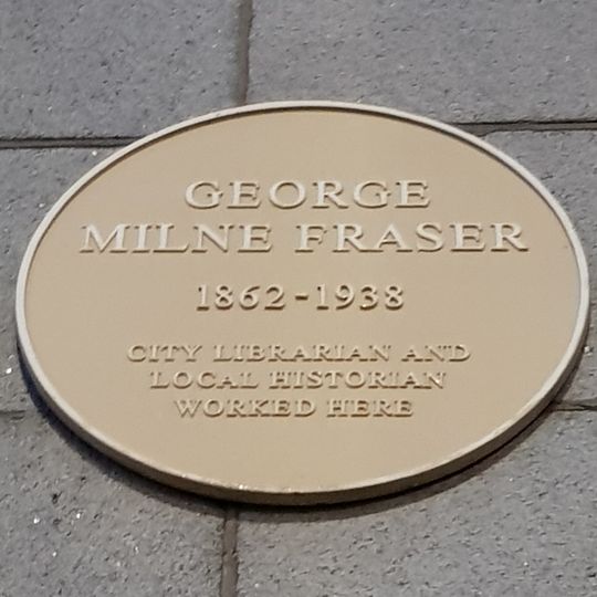 Commemorative plaque to George Milne Fraser