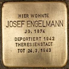 Stolperstein dedicated to Josef Engelmann