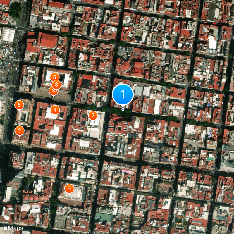 Café de Tacuba Map