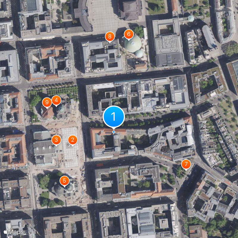 Berlińsko-Brandenburska Akademia Nauk Mapa