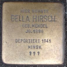 Stolperstein dedicated to Bella Hirsch