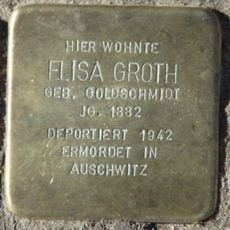 Stolperstein dedicated to Elisa Groth