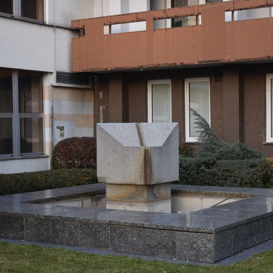 Fountain in front of the tax office in Písek