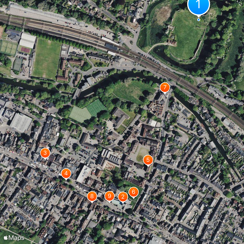 Berkhamsted Castle Map