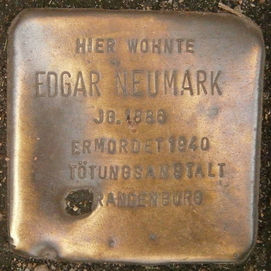 Stolperstein em memória de Edgar Neumark