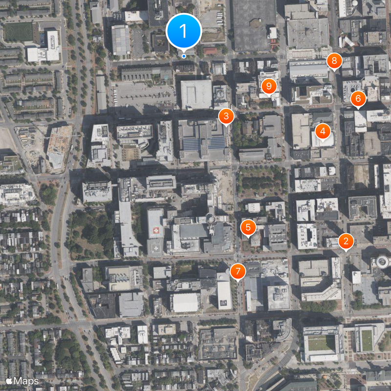 University of Maryland, Baltimore Map