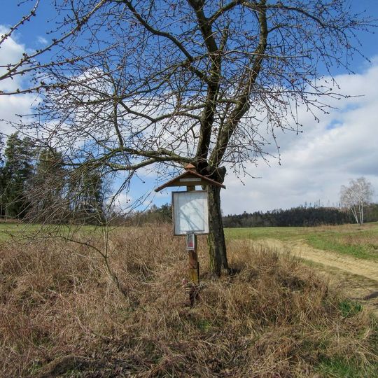 Obrázek u Rovenska na rozcestí v polích