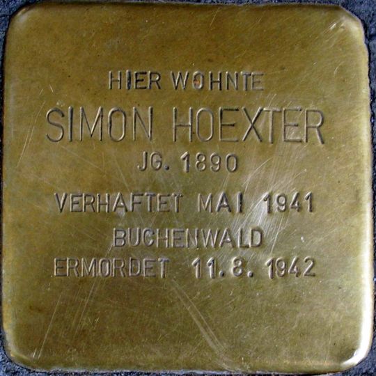 Stolperstein für Simon Hoexter