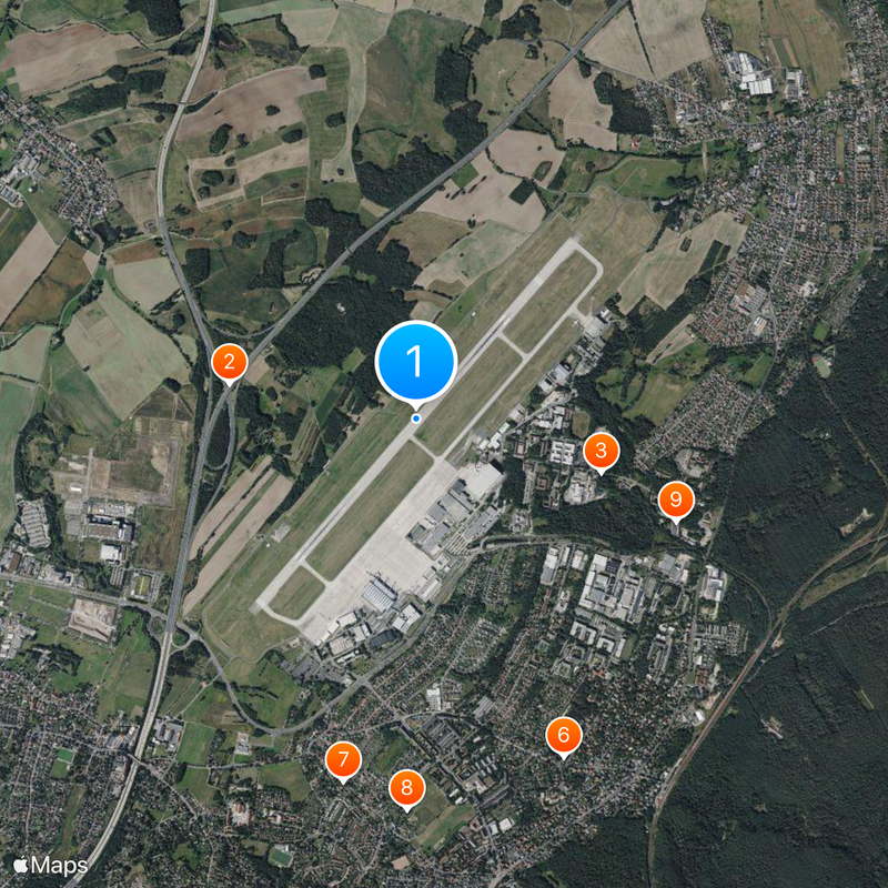 Dresden Airport Map