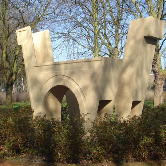 Speelplastiek paarden