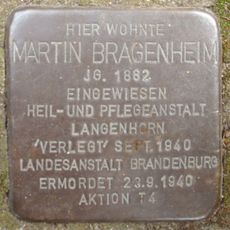 Stolperstein dedicated to Martin Bragenheim