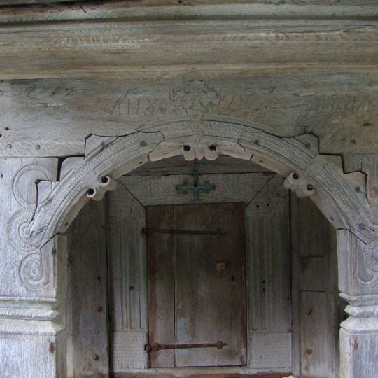 Wooden church in Coruia