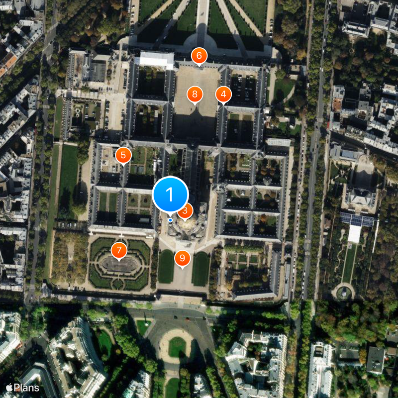 Dôme des Invalides Carte
