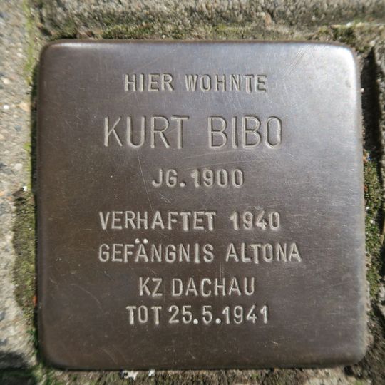 Stolperstein en memoria de Kurt Bibo