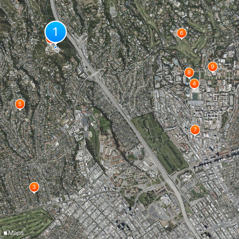 J. Paul Getty Museum Karte