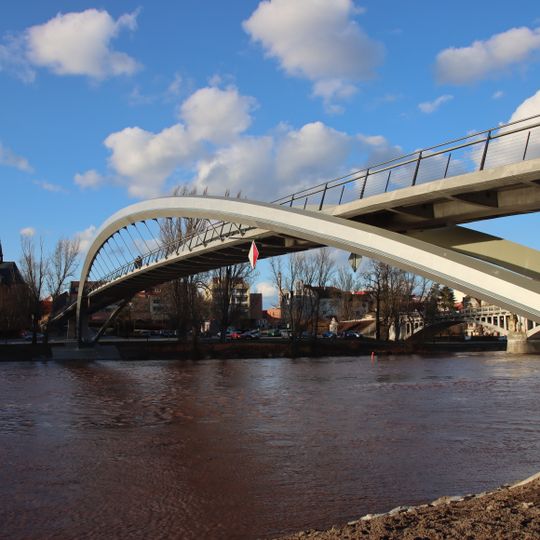 Elbe footbridge in Nymburk