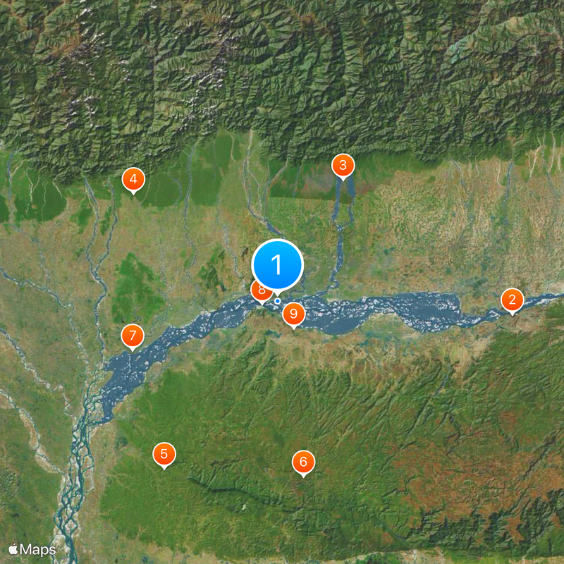 Manas River Map