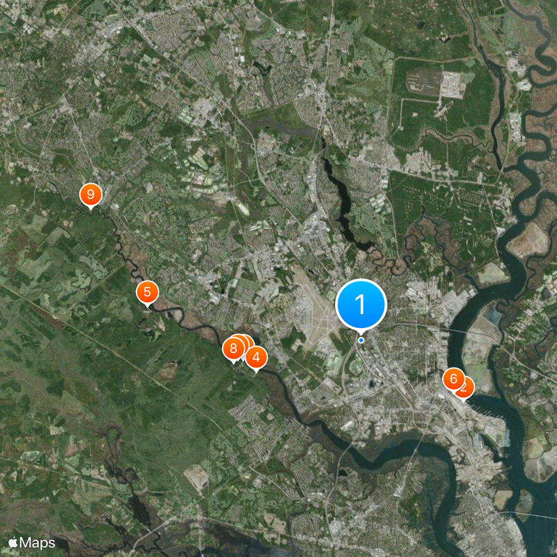 North Charleston Mapa