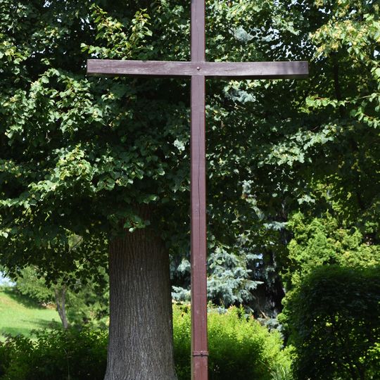 Dřevěný kříž v Kunvaldu