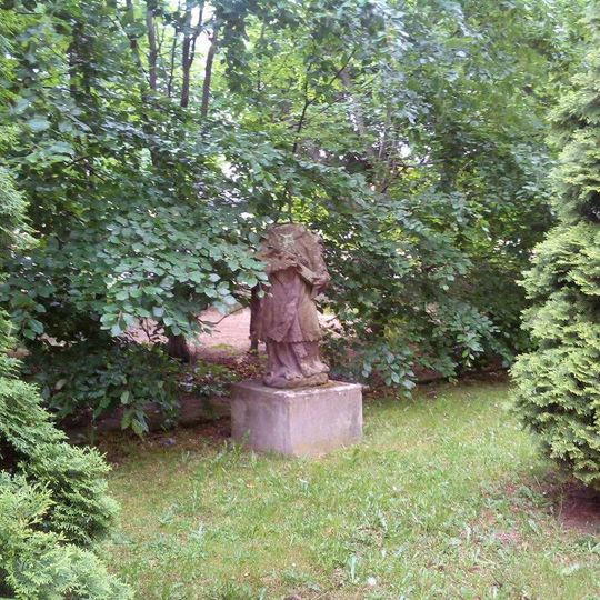 Socha svatého Jana Nepomuckého u Městských mlýnů v Chomutově