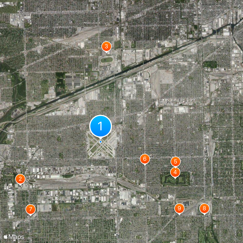 Midway International Airport Map