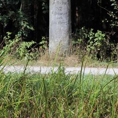 Kilometerstein bei Pfeifferhütte