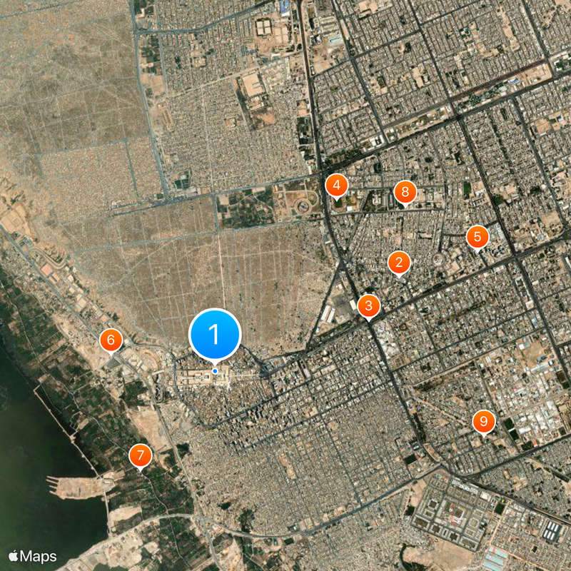 Imam Ali Mosque Map