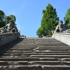 Staircase of the former chateau at Kuks