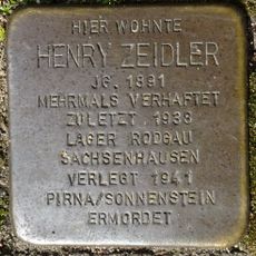 Stolperstein en memoria de Henry Zeidler