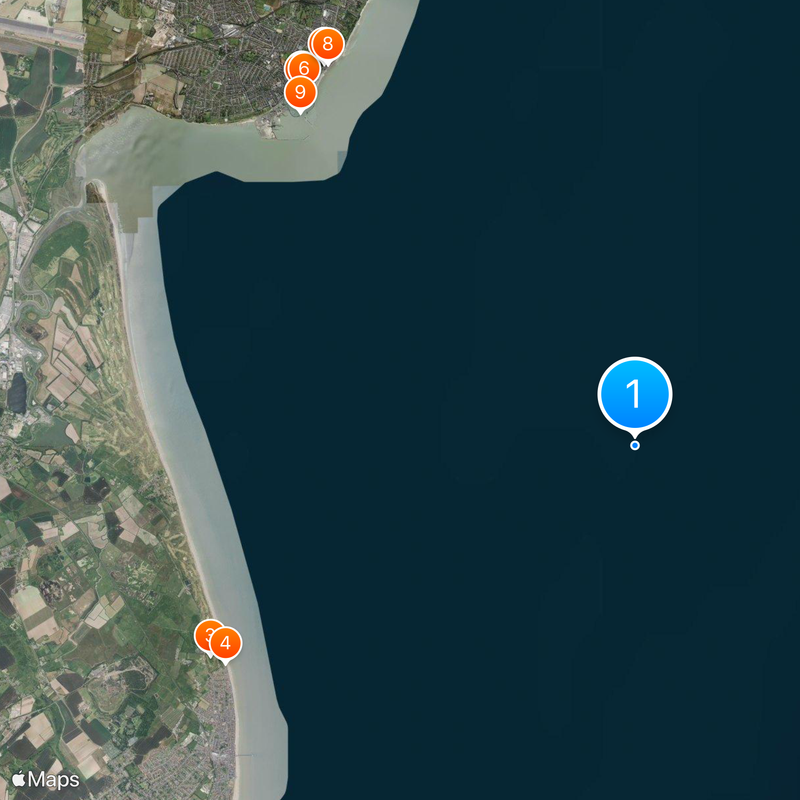 Goodwin Sands Map