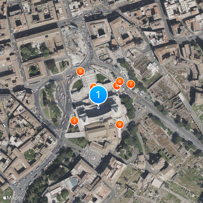 Monumento a Víctor Manuel II Mapa