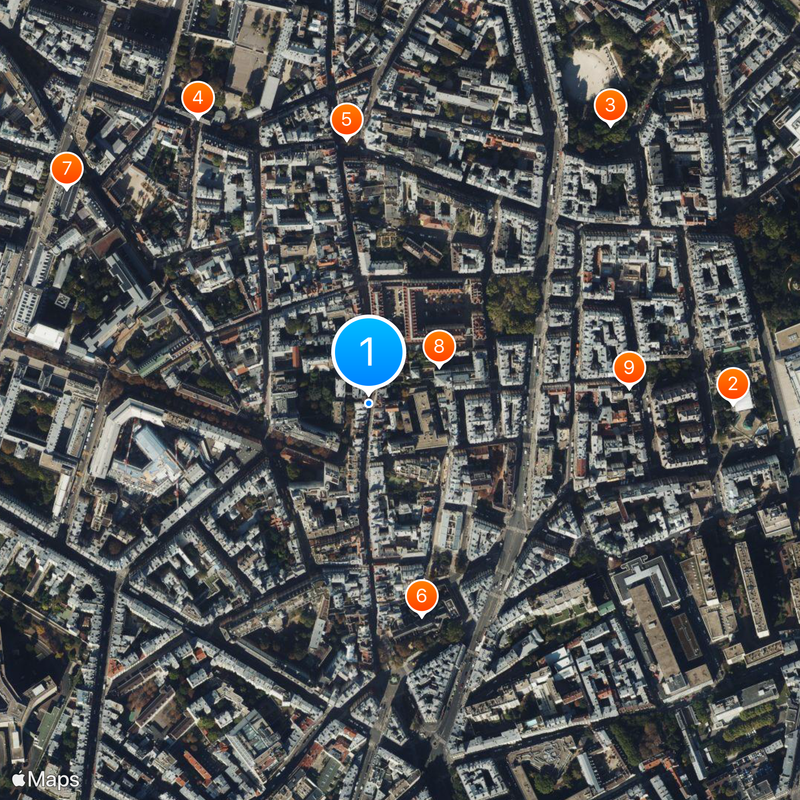 Rue Mouffetard Carte