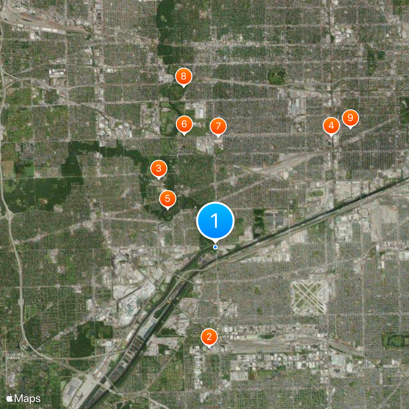 Chicago Portage Map