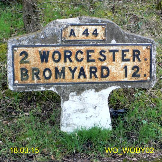 Milestone, Bromyard Road, S of Earls Court