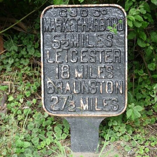 Milepost Circa 47 Metres East Of Bridge Number 62, Grand Union Canal