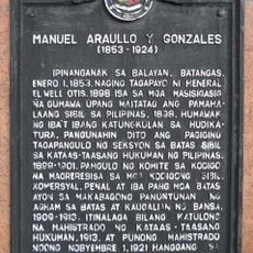 Manuel Araullo y Gonzales historical marker