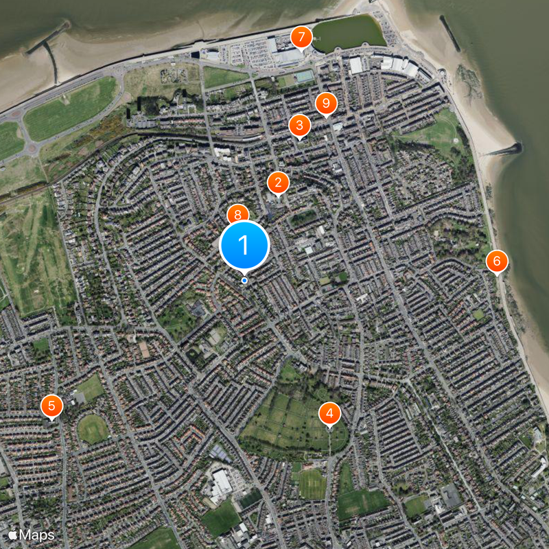 New Brighton Mapa