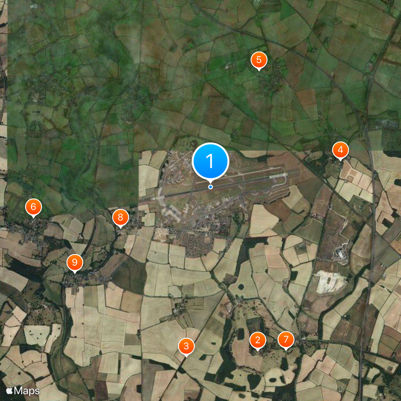 RAF Upper Heyford Map