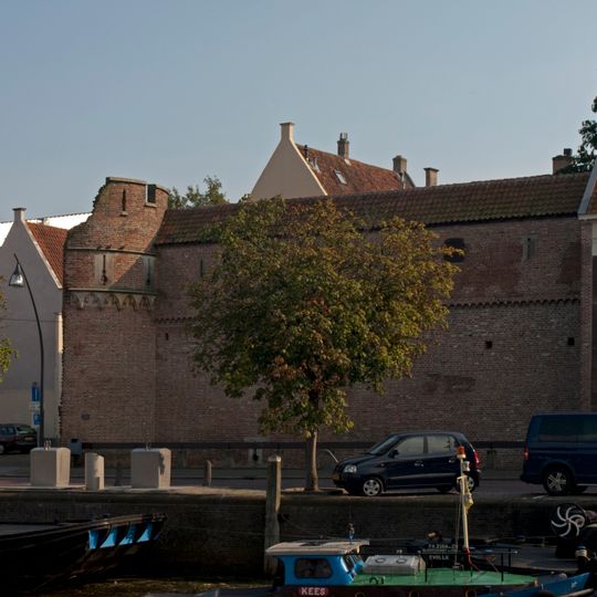 Resten van de middeleeuwse stadsmuur