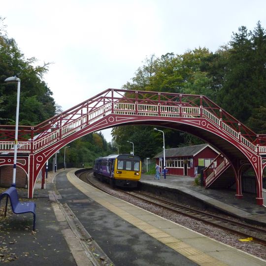 Footbridge at Wetheral railway station