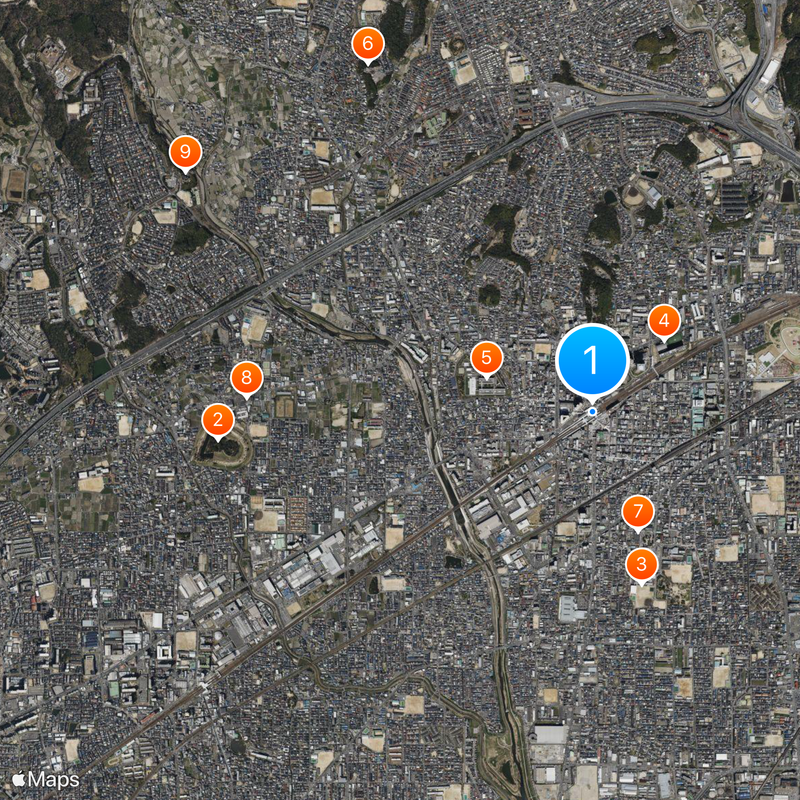 Takatsuki Station Map