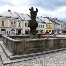 Fountain with statue of Saint Archangel Michael