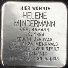 Stolperstein en memoria de Helene Mindermann