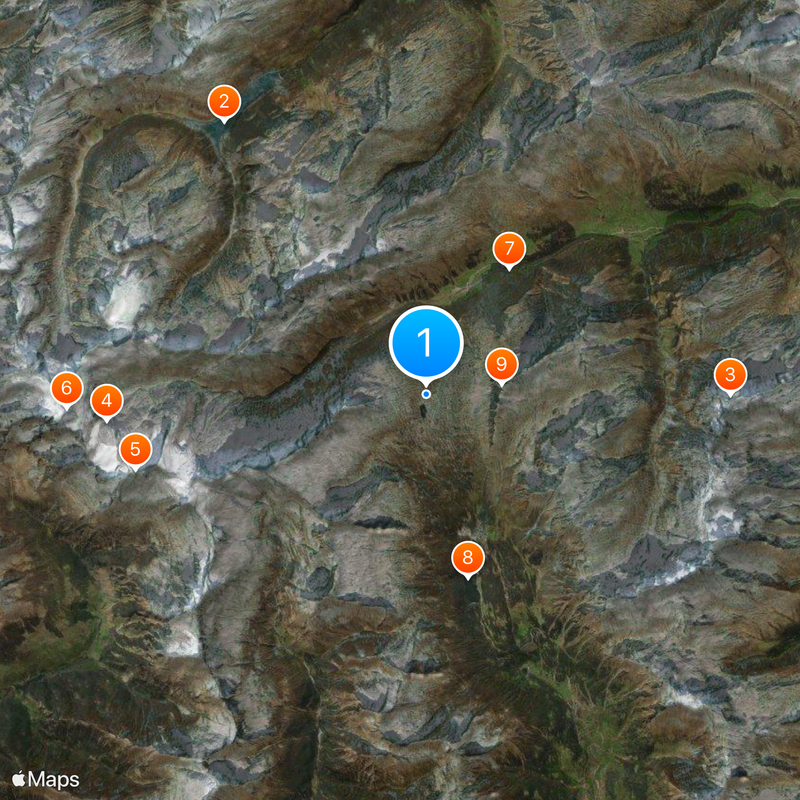San Bernardino Pass Map