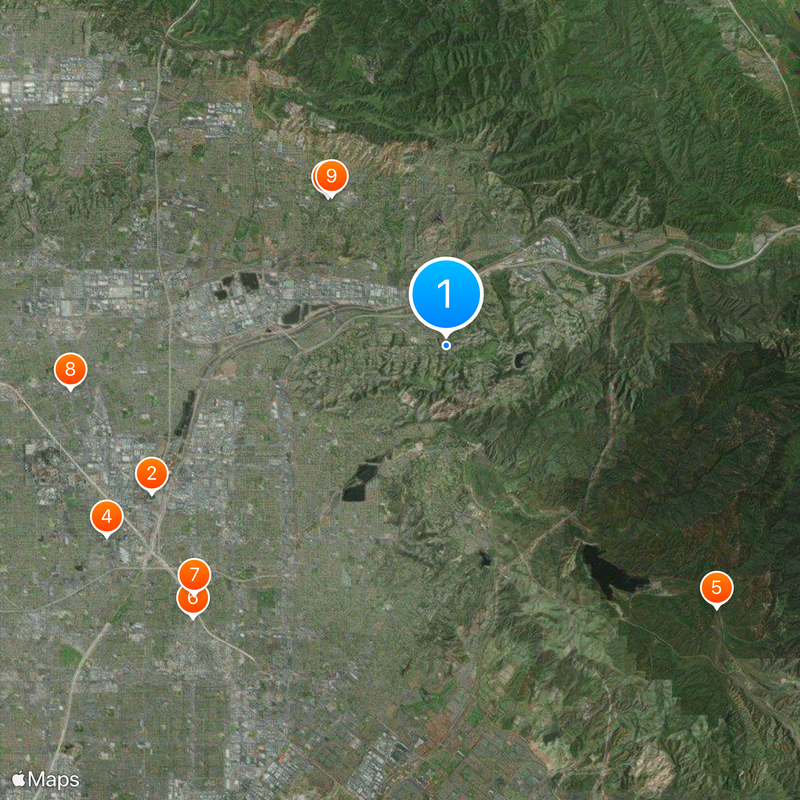 Anaheim Hills Map
